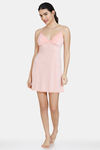 Zivame Four-Way Stretch Babydoll With Thong - Peach Pearl — thumbnail 4